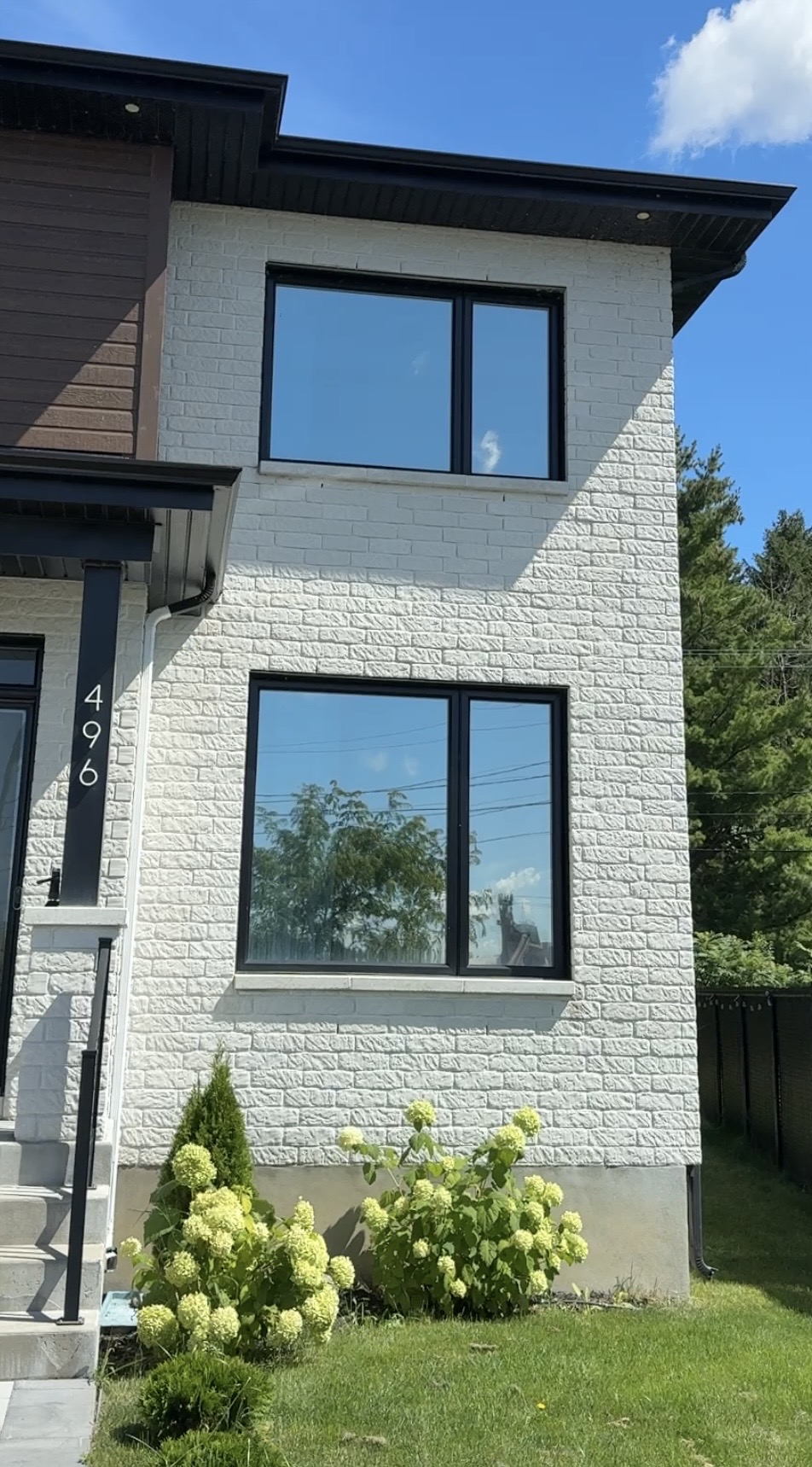 Fenêtre avec pellicule installée